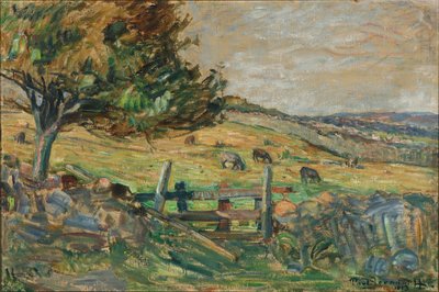 Landscape with Grazing Sheep by Povl Jerndorff